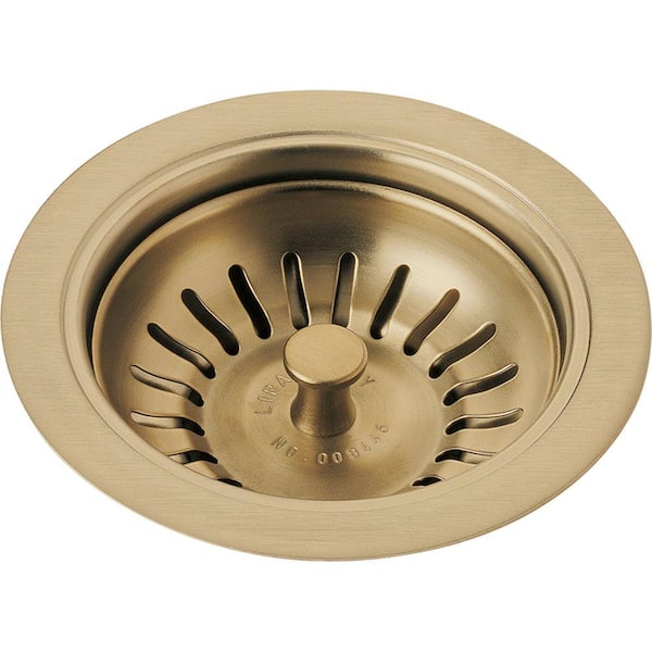 Delta 4-1/2 in. Kitchen Sink Flange and Strainer in Champagne Bronze