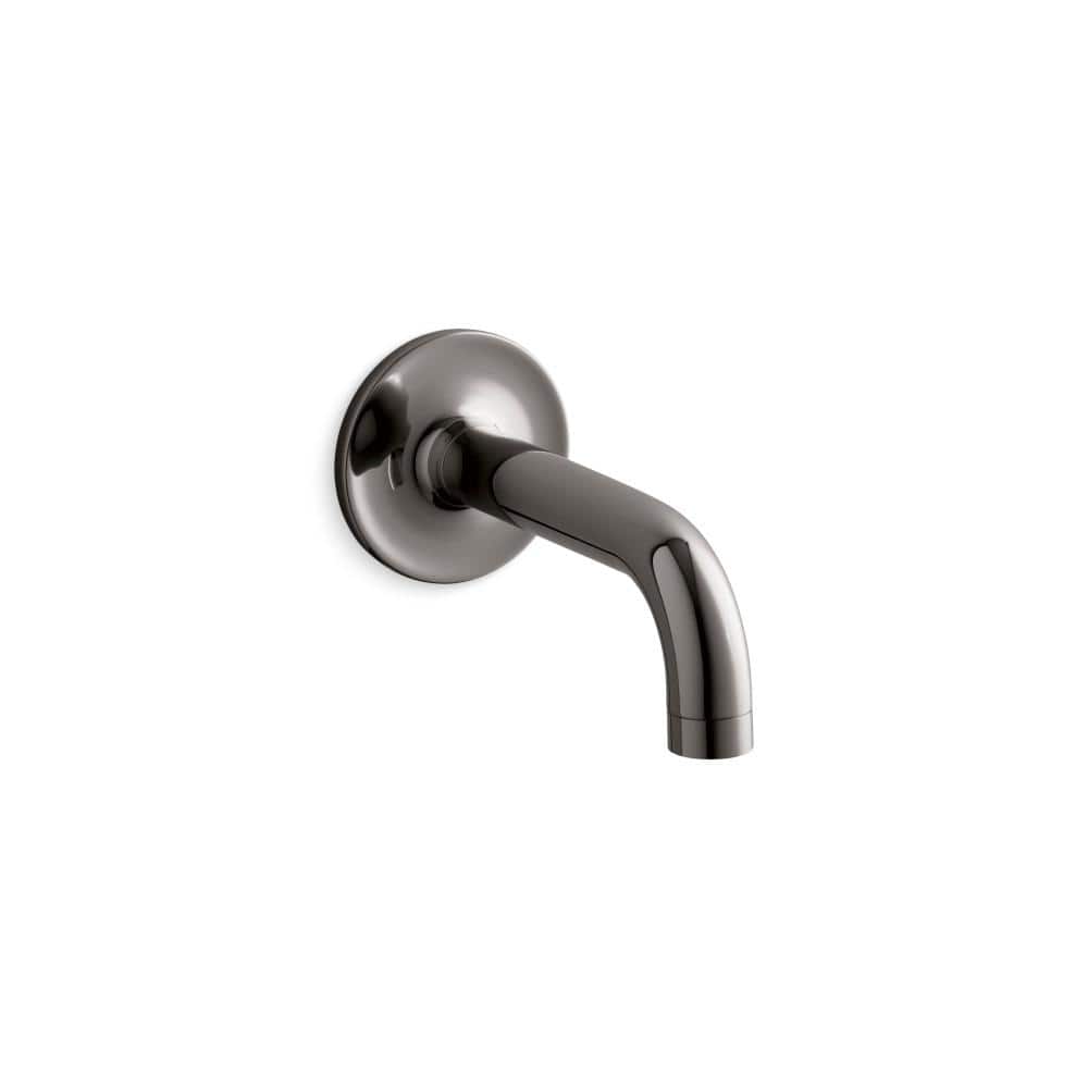 Purist Wall-Mount 90-Degree Non-Diverter Bath Spout, Vibrant Titanium