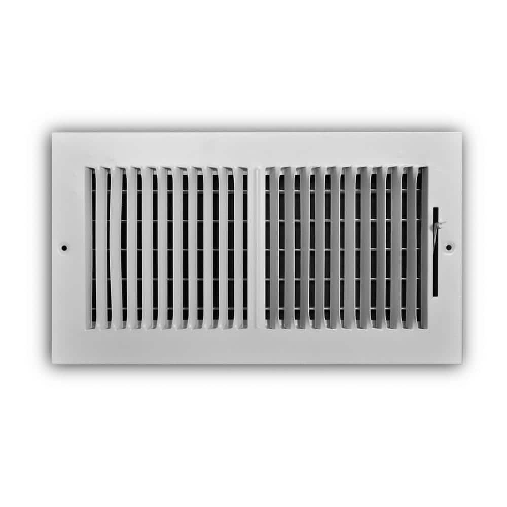 12 in. x 6 in. 2-Way Aluminum Wall/Ceiling Register in White price history on PriceWatchPro
