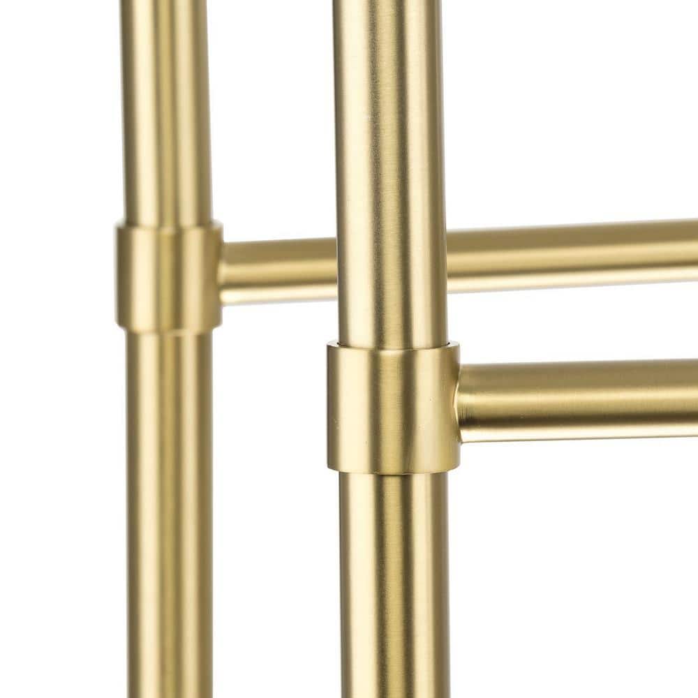 Arya Brushed Gold 12-Light Modern Linear Chandelier