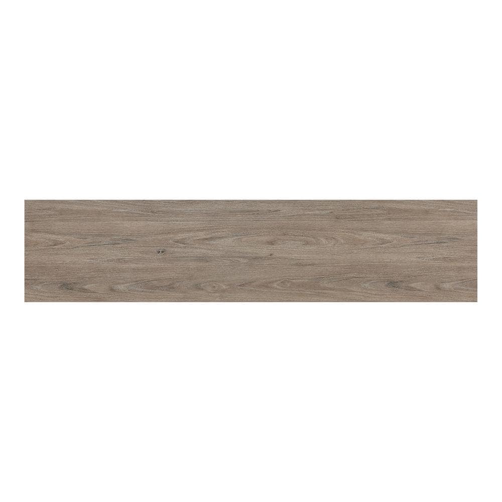 Nia 45" Blackened Bronze and Gray Oak Console Table