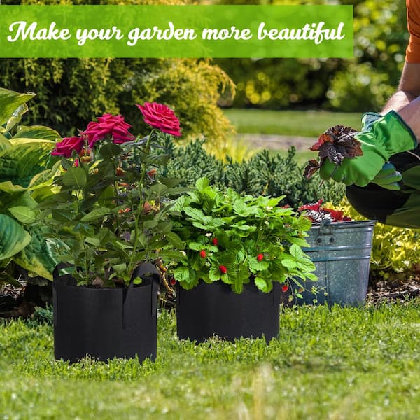  20 Gallon Grow Bags - 5 Pack Plant Grow Bags, Extra Large  Fabric Pot with Handles, Portable Outdoor Vegetable Planters Bulk, Great  Raised Bed Alternative for Patio, Deck, Growing Vegetables