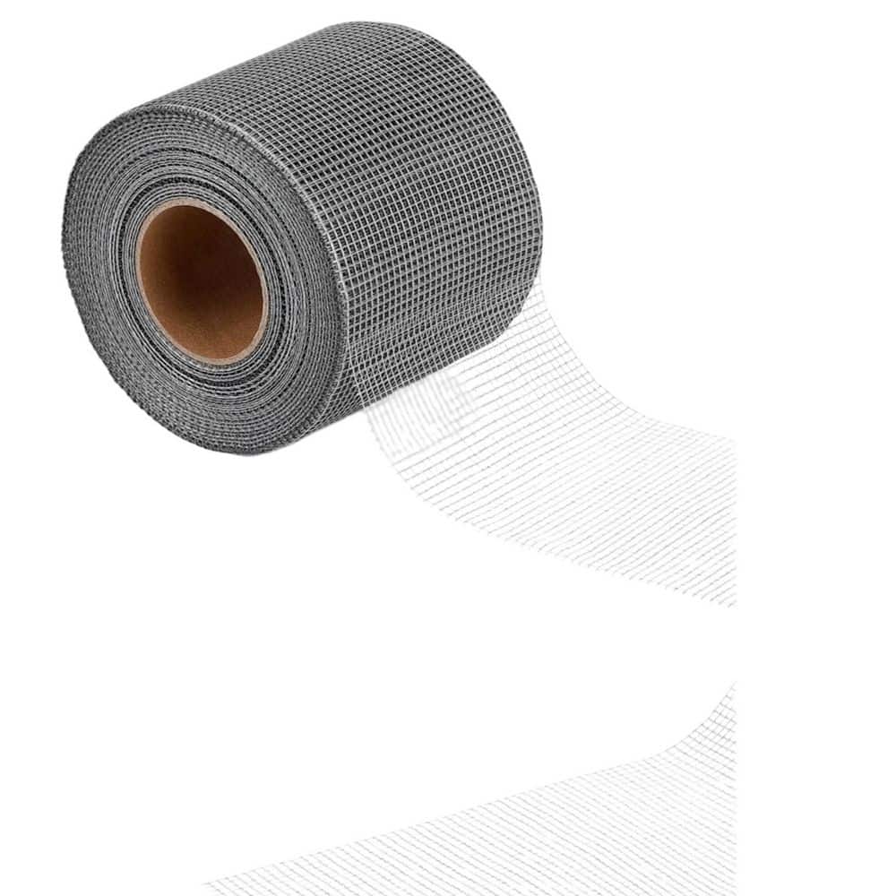4 in. x 150 ft. Gray Self-Adhesive Fiberglass Mesh Drywall Joint Tape for Cement Board Sealing Repair Wall Strengthening price history on PriceWatchPro