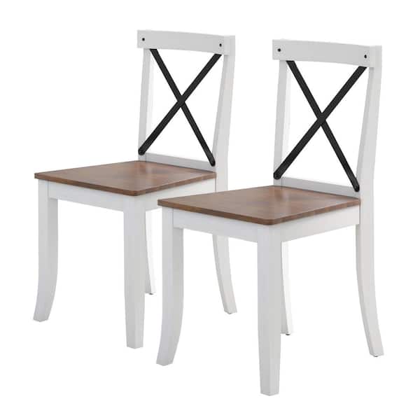 Twin Star Home Eureka White Solid Wood, Grey Dining Chairs Set Of 6 Argos