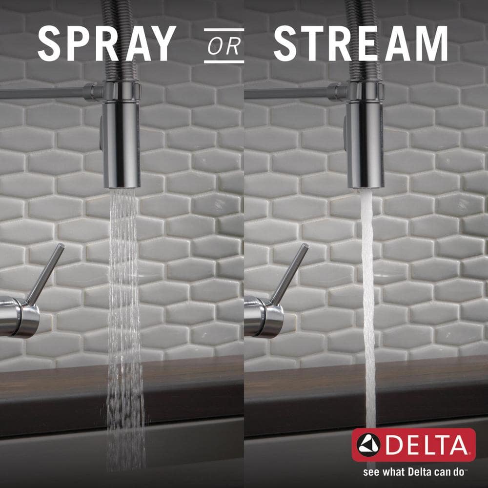 Arctic Stainless Steel Pull-Down Kitchen Faucet with Spray