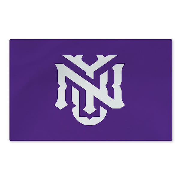 NYU Violets NCAA Logo Washable Rug 36 in. x 62 in. Area Rug