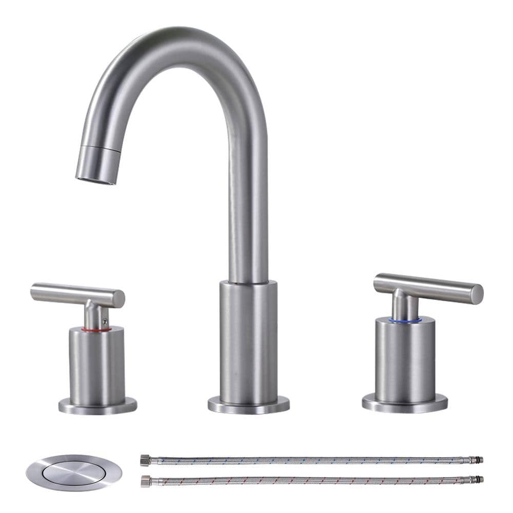 Reviews For WOWOW 8 In Widespread Double Handle Bathroom Faucet In reviews-for-wowow-8-in-widespread-double-handle-bathroom-faucet-in