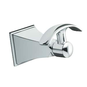 Memoirs Single Robe Hook with Stately Design in Polished Chrome