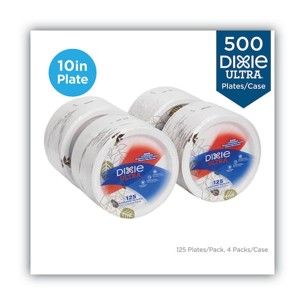 Dixie 1000-Pack White Paper Leak Proof Disposable Dinner Plates in the  Disposable Plates department at