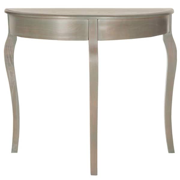 SAFAVIEH Sema 34 in. Gray Wood Console Table