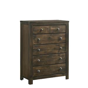 New Classic Furniture Blue Ridge Rustic Gray 5-drawer 37 in. Chest