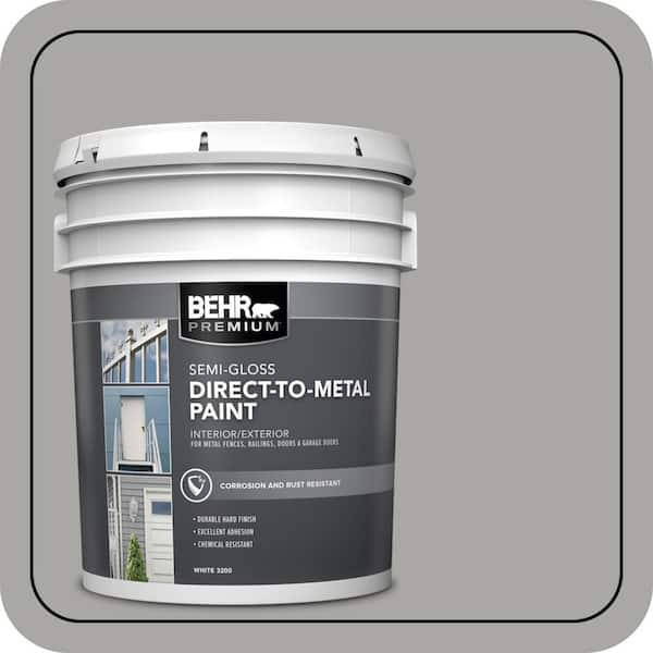 5 gal. #PFC-68 Silver Gray Semi-Gloss Direct to Metal Interior/Exterior Paint