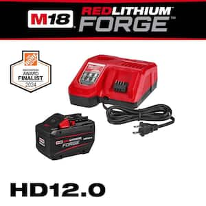 M18 18-Volt Lithium-Ion REDLITHIUM FORGE Starter Kit with 12.0Ah Battery and Rapid Charger