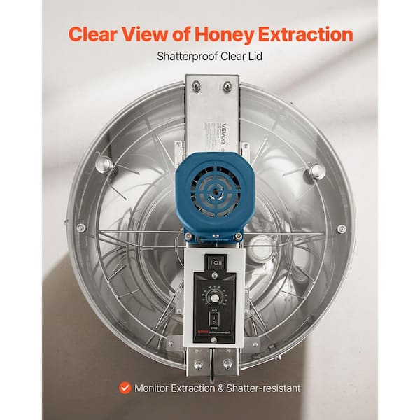 VEVOR Powered Honey Harvester, 6-Frame Honey Rotator featuring
