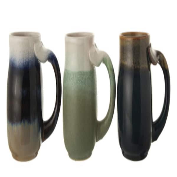 Storied Home 16 oz. Multicolor Stoneware Mug (Set of 3)