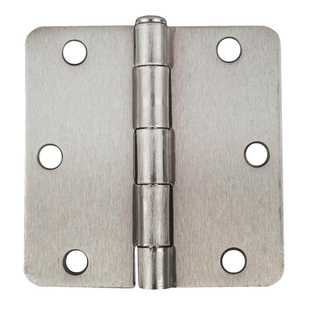 Global Door Controls 3.5 in. x 3.5 in. Satin Nickel Plain Bearing Steel ...