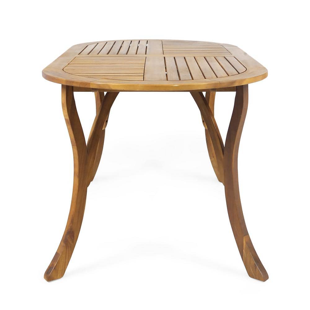 Hermosa Oval 70" Teak Acacia Wood Dining Table