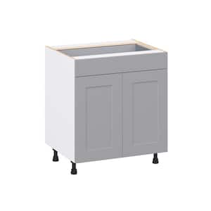 Roseland 30 in. W x 24 in. D x 34.5 in. H Assembled Shaker Base Kitchen Cabinet in Slate Gray with Drawers