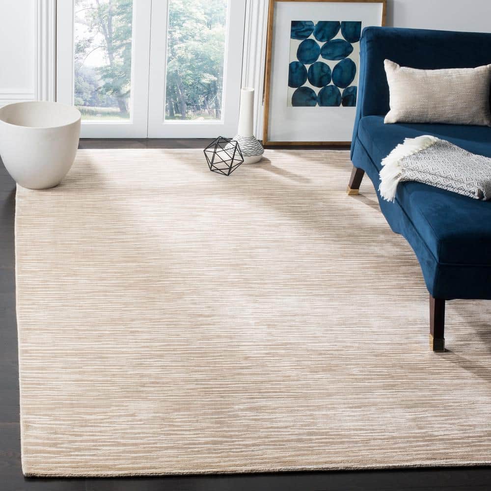 Mirage 8 ft. x 10 ft. Creamy Custard Solid Color Gradient Area Rug price history on PriceWatchPro