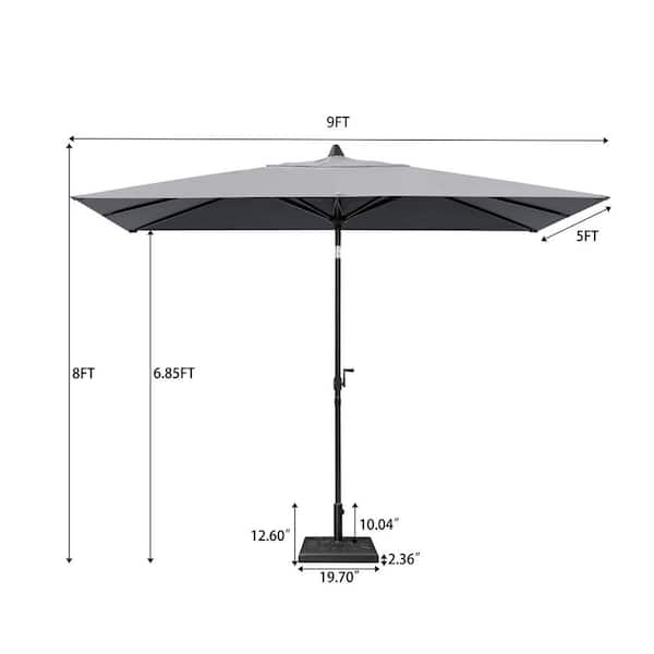 amazon patio table umbrella Best Sellers: Best Umbrellas & Shade 4 Piece Crestlive Products 9 ft. x