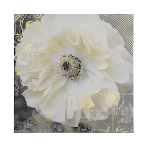20 in. x 20 in. "Blooming Softly I" Printed Contemporary Artwork
