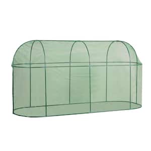 59 in. H Green Walk-in Tunnel Crop Cage Plant Protection Tent with Zipper
