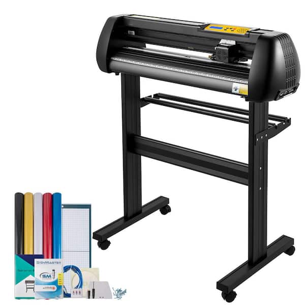 28 in., Vinyl Cutter Plotter, Upgraded Paper Feed, Adjustable Force and Speed, Vinyl Printer, Stepper Motors