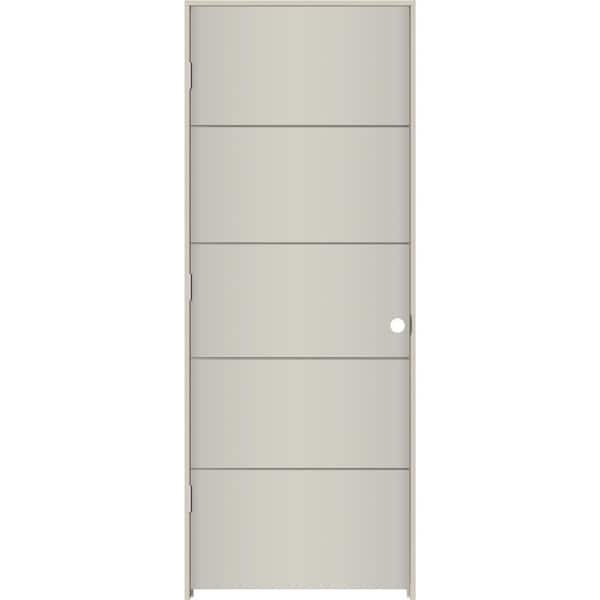 30 in. x 80 in. Right-Hand Hollow Core Ash Composite Single Prehung Interior Door