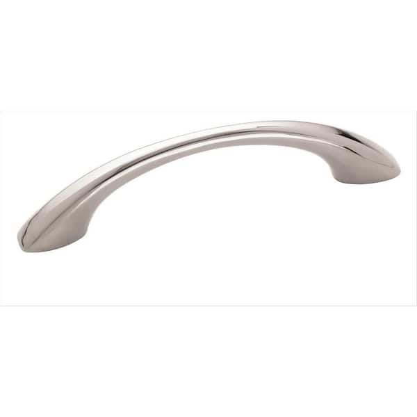 Amerock Vaile 3-3/4 in. (96mm) Modern Polished Chrome Arch Cabinet Pull (10-Pack)