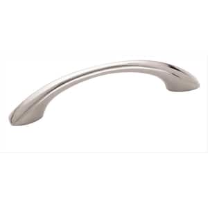 Vaile 3-3/4 in. (96mm) Modern Polished Chrome Arch Cabinet Pull
