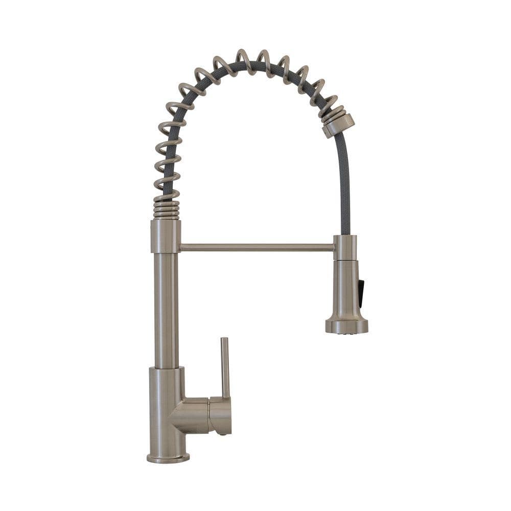 Brushed Nickel Pull Down Kitchen Faucet with Ceramic Disc Valve