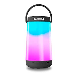 LED Light Party Show Indoor/Outdoor Bluetooth Speaker in Black