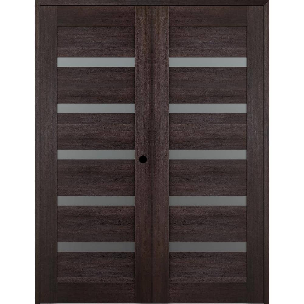 Vona 07-04 60 in. x 84 in. Left Hand Active 6-Lite Frosted Glass Veralinga Oak Wood Composite Double Prehung French Door price history on PriceWatchPro