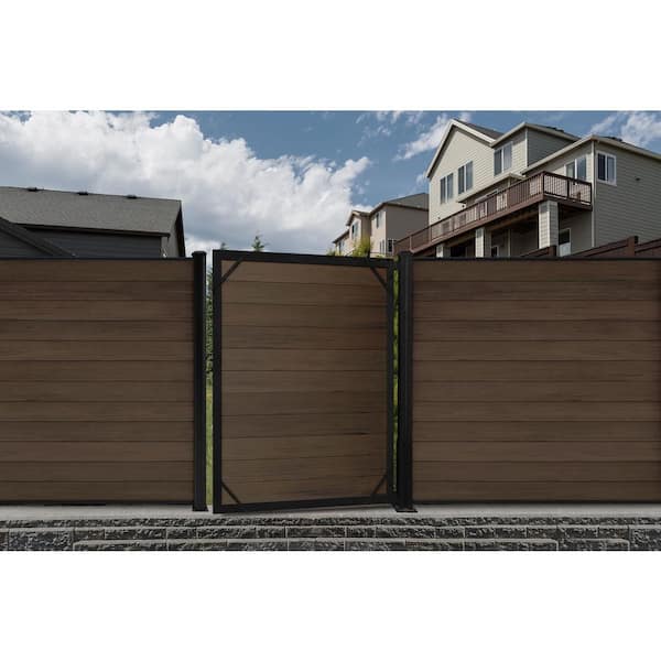 CREATIVE SURFACES 5 ft. x 6 ft. Aluminum Composite Fence Frame Kit Fence Gate