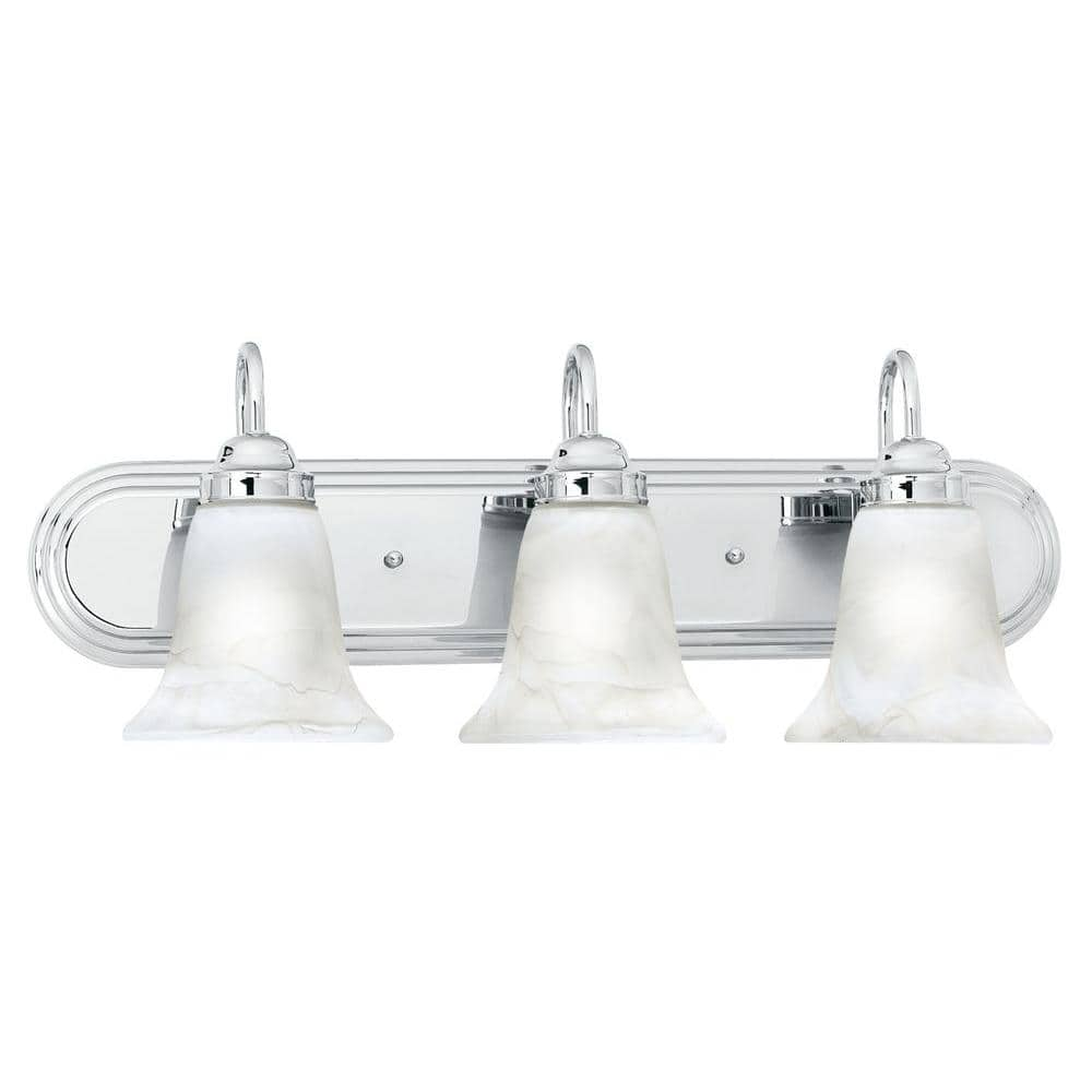 Thomas Lighting Homestead 3 Light Chrome Wall Vanity Light Sl75834 The Home Depot 