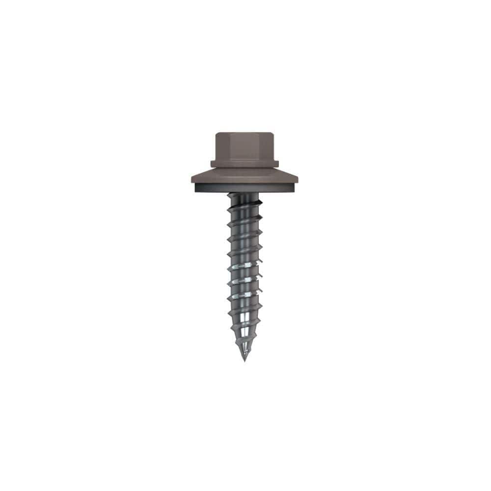 "#10 1-1/2 in. External Hex Drive Flange Hex Head Steel Wood Screws in Hickory Moss (250-Piece per Bag)" price history on PriceWatchPro