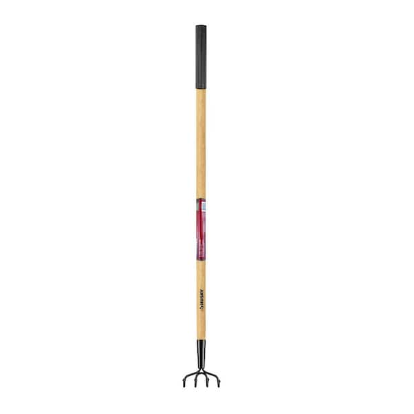 51 in. L Wood Handle 4-Tine Hand Cultivator