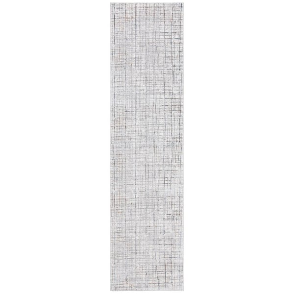 Sonoma 2 ft. x 9 ft. Ivory/Gray Crosstitch Runner Rug