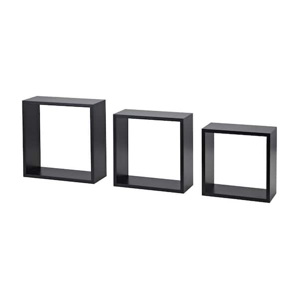 Dolle FRAME Set 11.8 in. x 11.8 in. x 4.6 in. Black MDF Decorative Wall ...