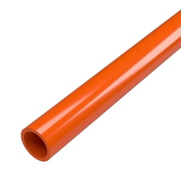 Formufit 1/2 in. x 5 ft. Furniture Grade Sch. 40 PVC Pipe in Orange