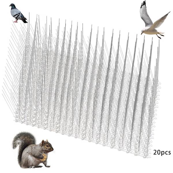 Wellco 26 ft. Stainless Steel Bird Spikes for Deterring Small Bird, Crows and Woodpeckers