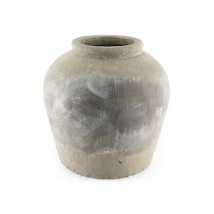 Zentique Stone-Like Terracotta Taupe Large Decorative Vase 8489L