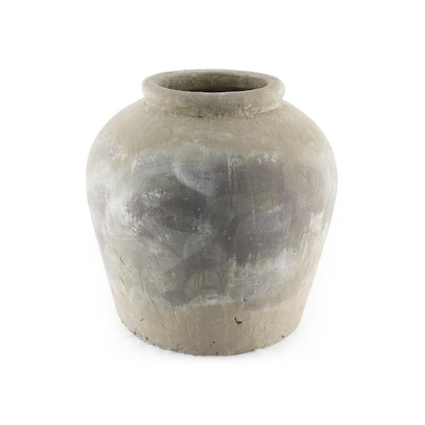 Zentique Terracotta Olive Brown Small Decorative Vase