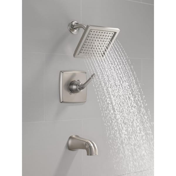 Geist Single-Handle 1-Spray Tub and Shower Faucet in Spotshield Brushed Nickel (Valve Included)