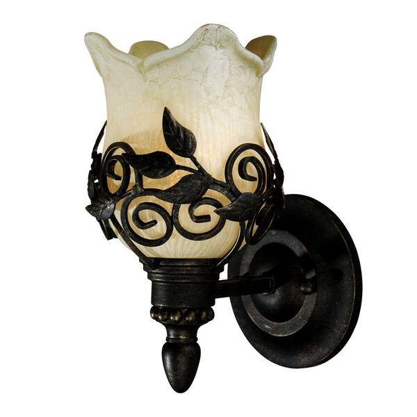 Unbranded Toulouse 1-Light Wrought Iron Wall Sconce-DISCONTINUED