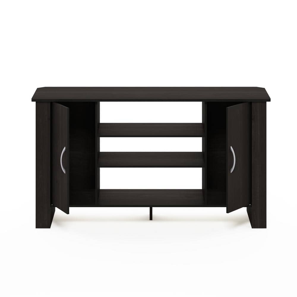 Espresso Theater-Inspired TV Stand with Concealed Storage
