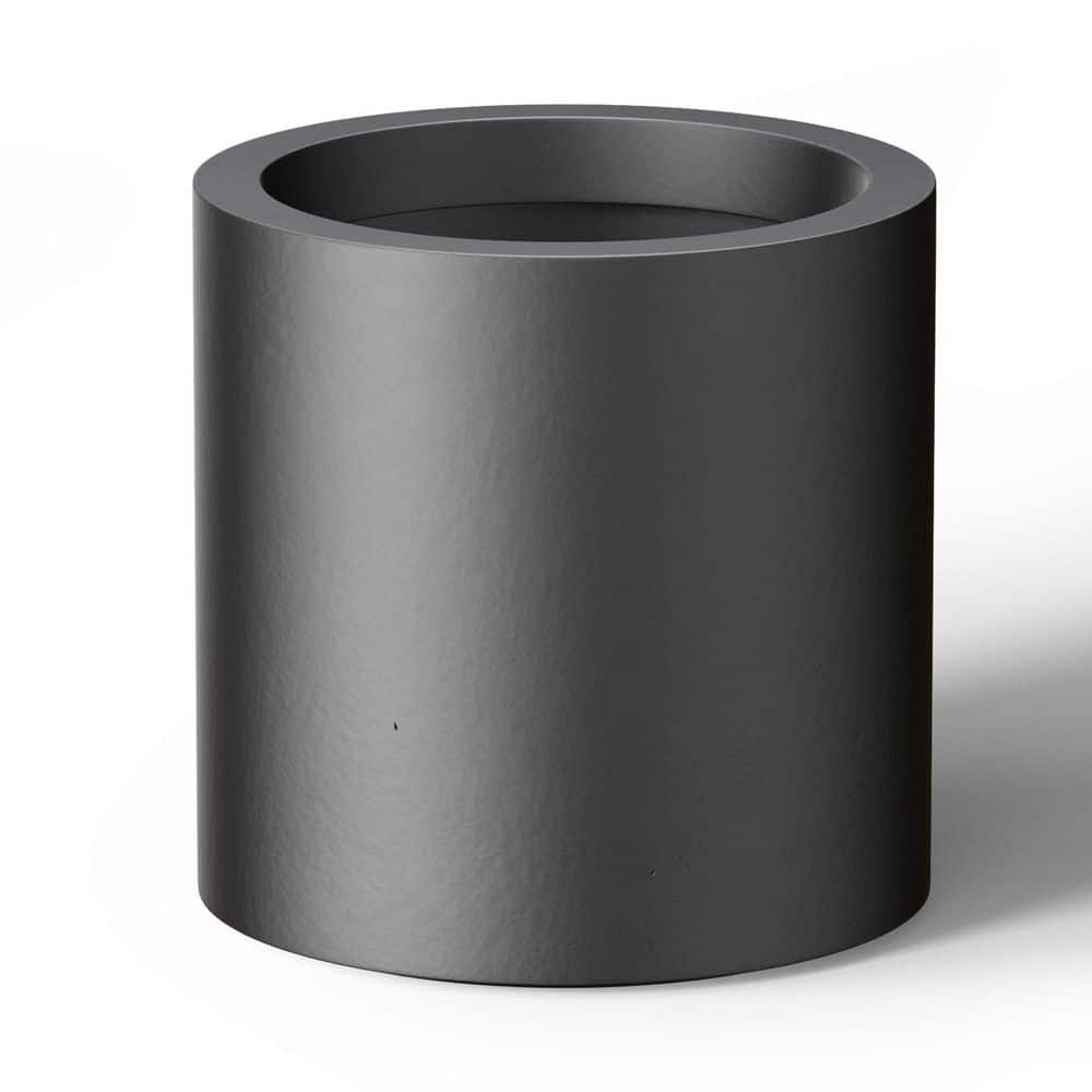 10 in. Small Charcoal Black (Enhanced Interior) Concrete Round Planter / Pot with Drainage Holes price history on PriceWatchPro