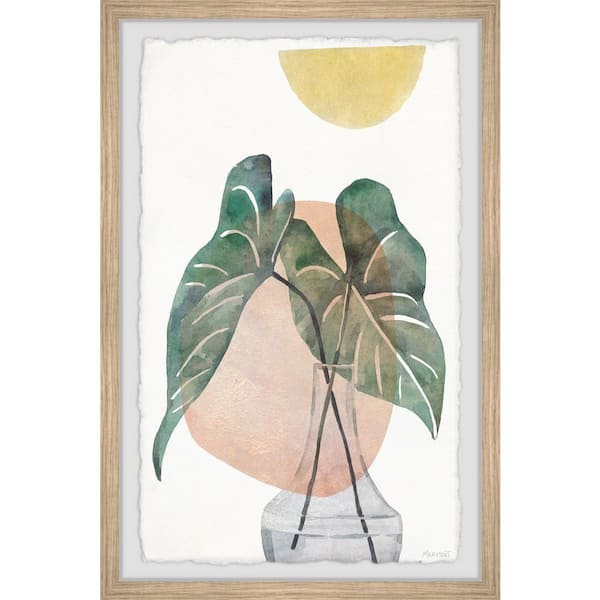 Unbranded "Caladium Beauty" by Parvez Taj Framed Nature Art Print 36 in. x 24 in.