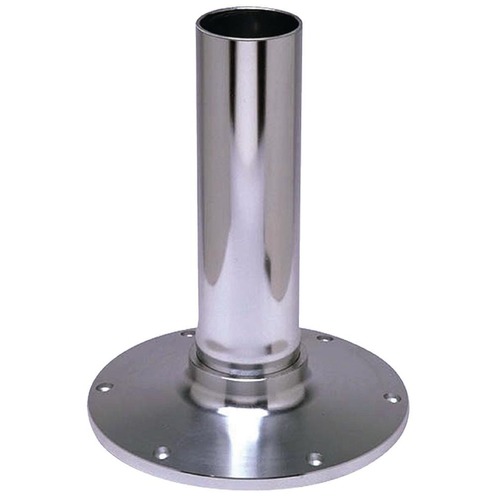15 in. EEz - in Fixed Height 2.875 in. Seat Base, Smooth Stanchion, Satin Anodized