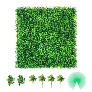 Artificial Boxwood Panels 16-Pieces 20 x 20 in. Garden Fence PE Material 1.6 in. Thick  Privacy Screen Plastic